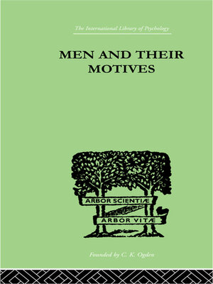 cover image of Men and Their Motives